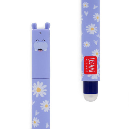 "Hip Hippo Hooray!" Hippo Erasable Gel Pen - Erasable Pen