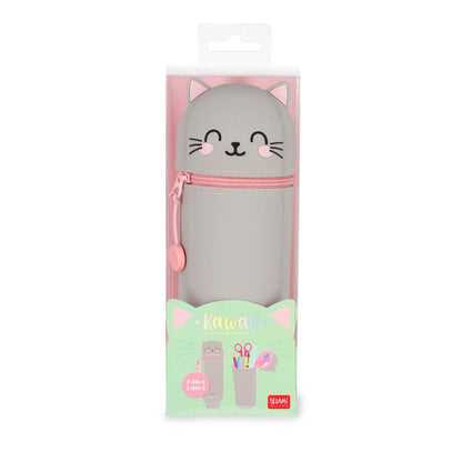 Kitty "Be Curious" 2-in-1 Silicone Pencil Case