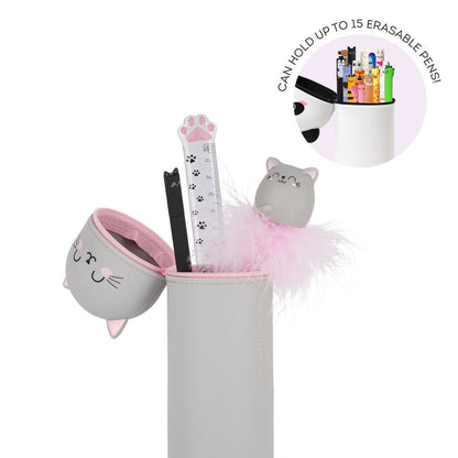 Kitty "Be Curious" 2-in-1 Silicone Pencil Case