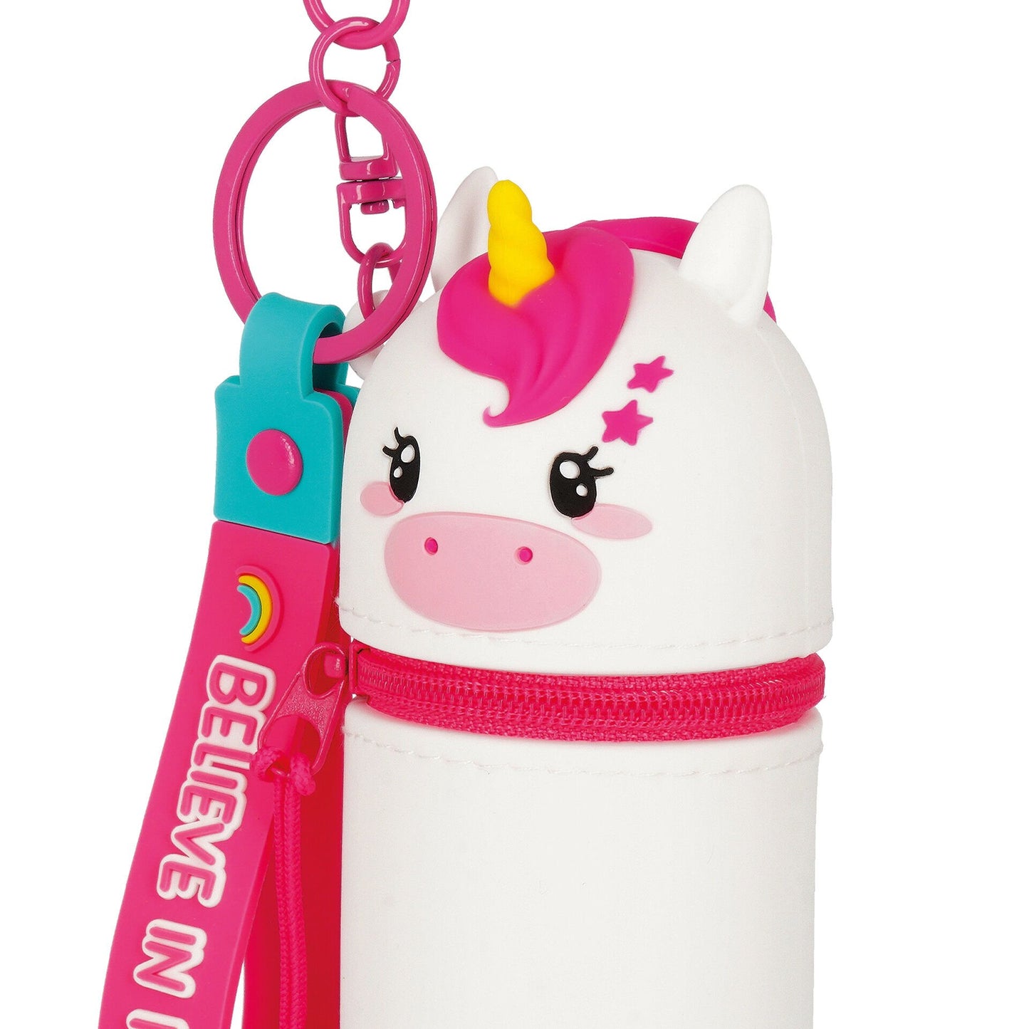 Münztasche mit Schlüsselanhänger Unicorn - Mini Kawaii
