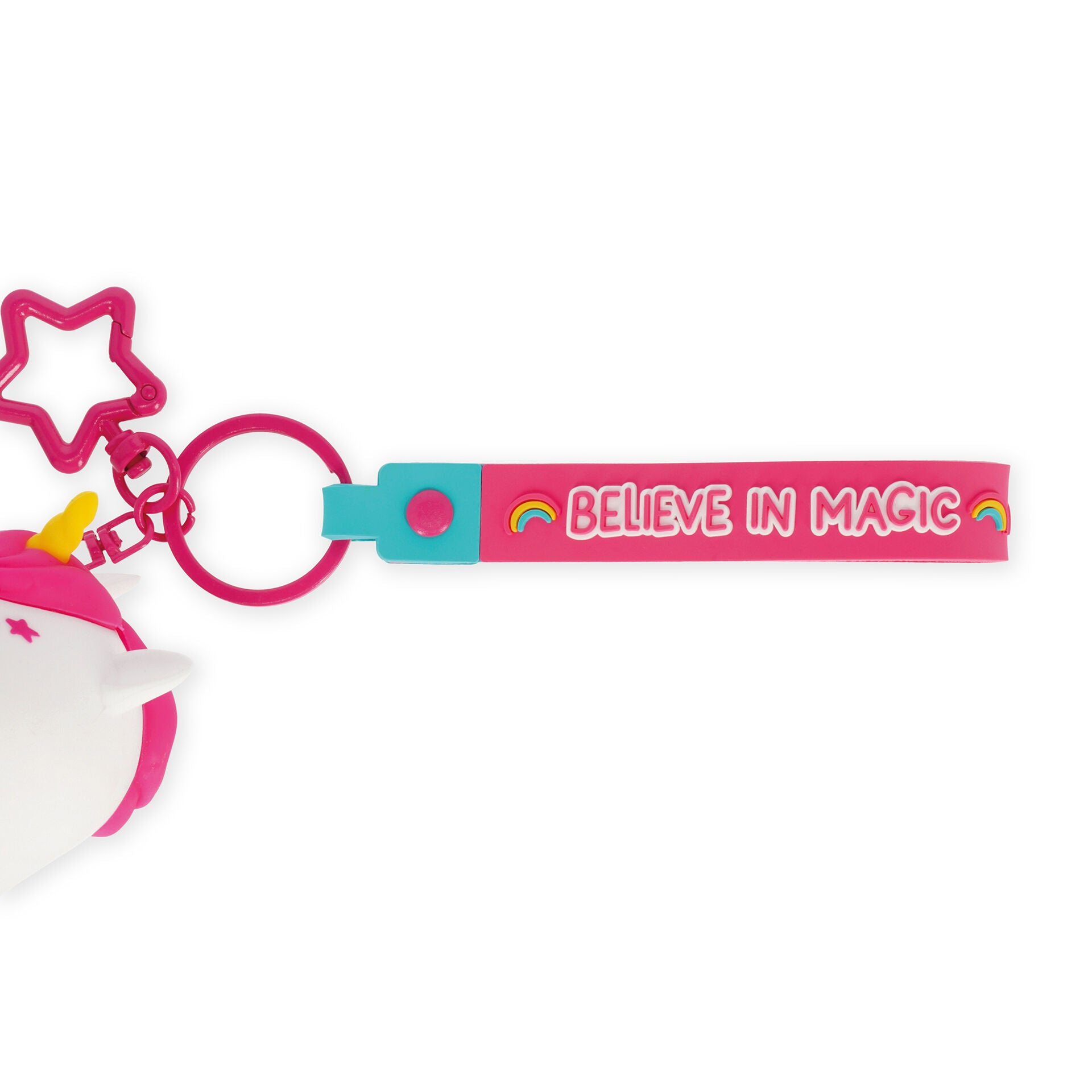 Münztasche mit Schlüsselanhänger Unicorn - Mini Kawaii