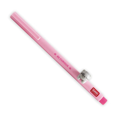 Penna Gel con Animaletto Decorativo Kitty "Be Curious" - Lovely Friends