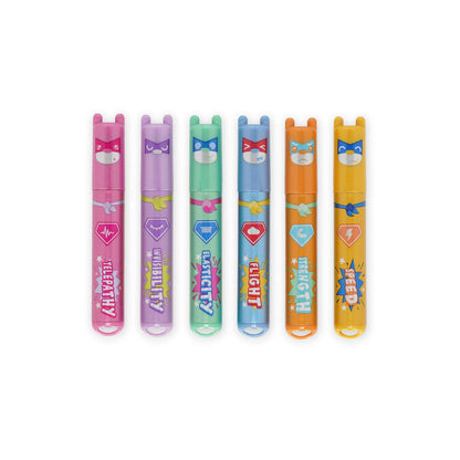 Set mit 6 Mini-Textmarkern - Teddy's Superpower