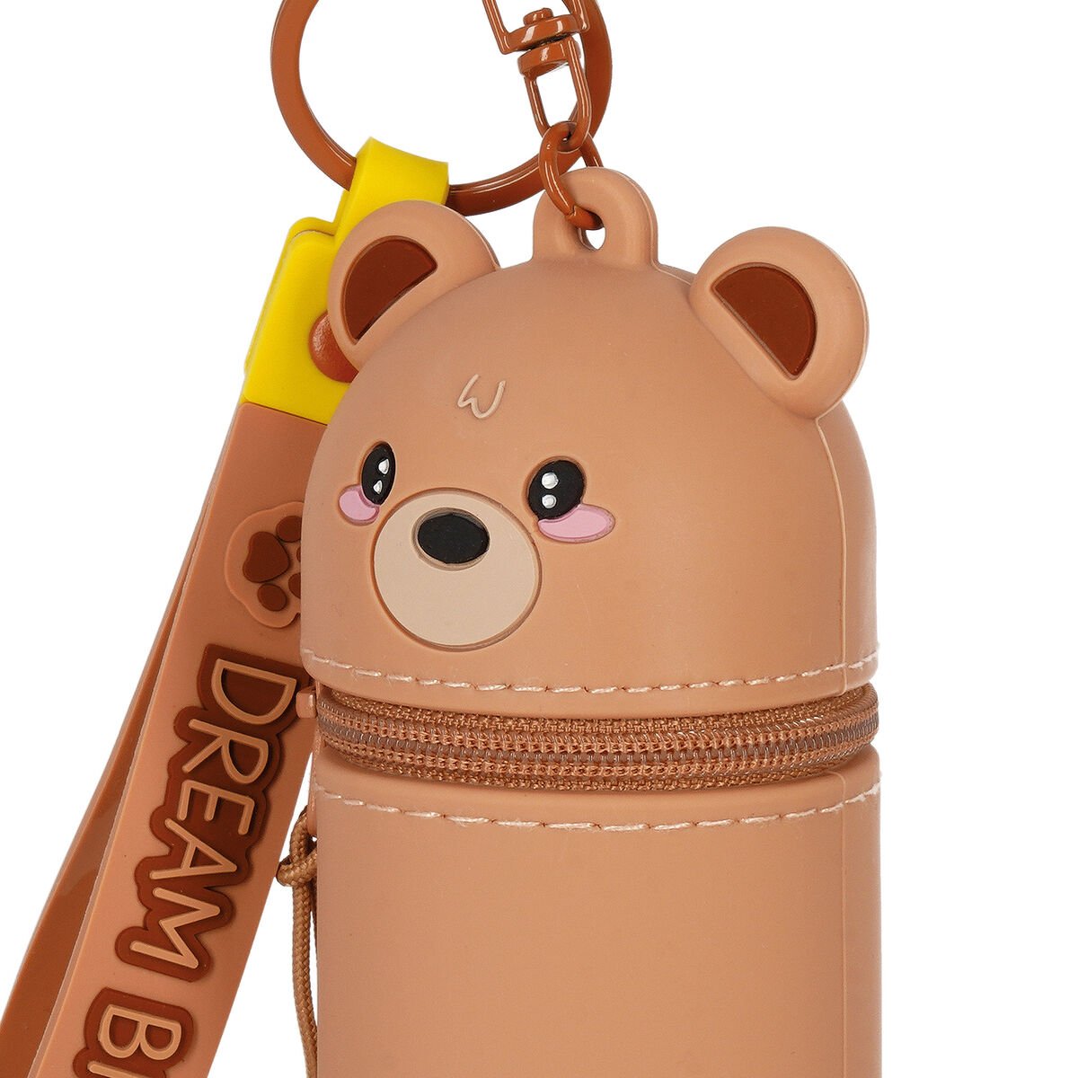 Teddy Bear Coin Purse with Key Ring - Mini Kawaii