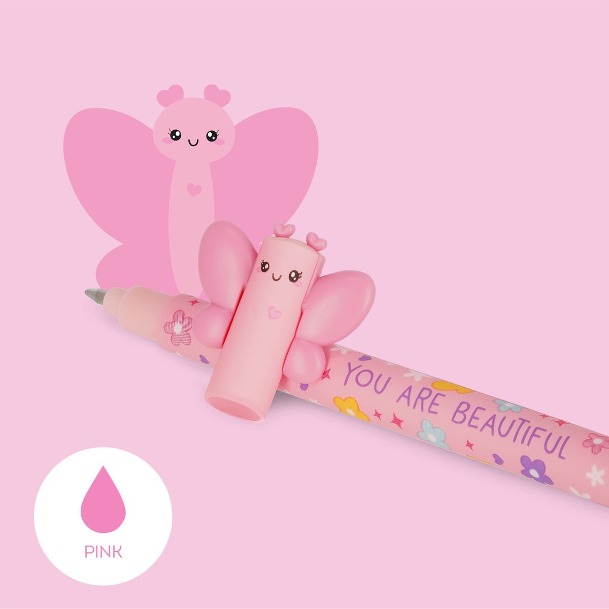 "You Are Beautiful" Butterfly Erasable Gel Pen - Erasable Pen