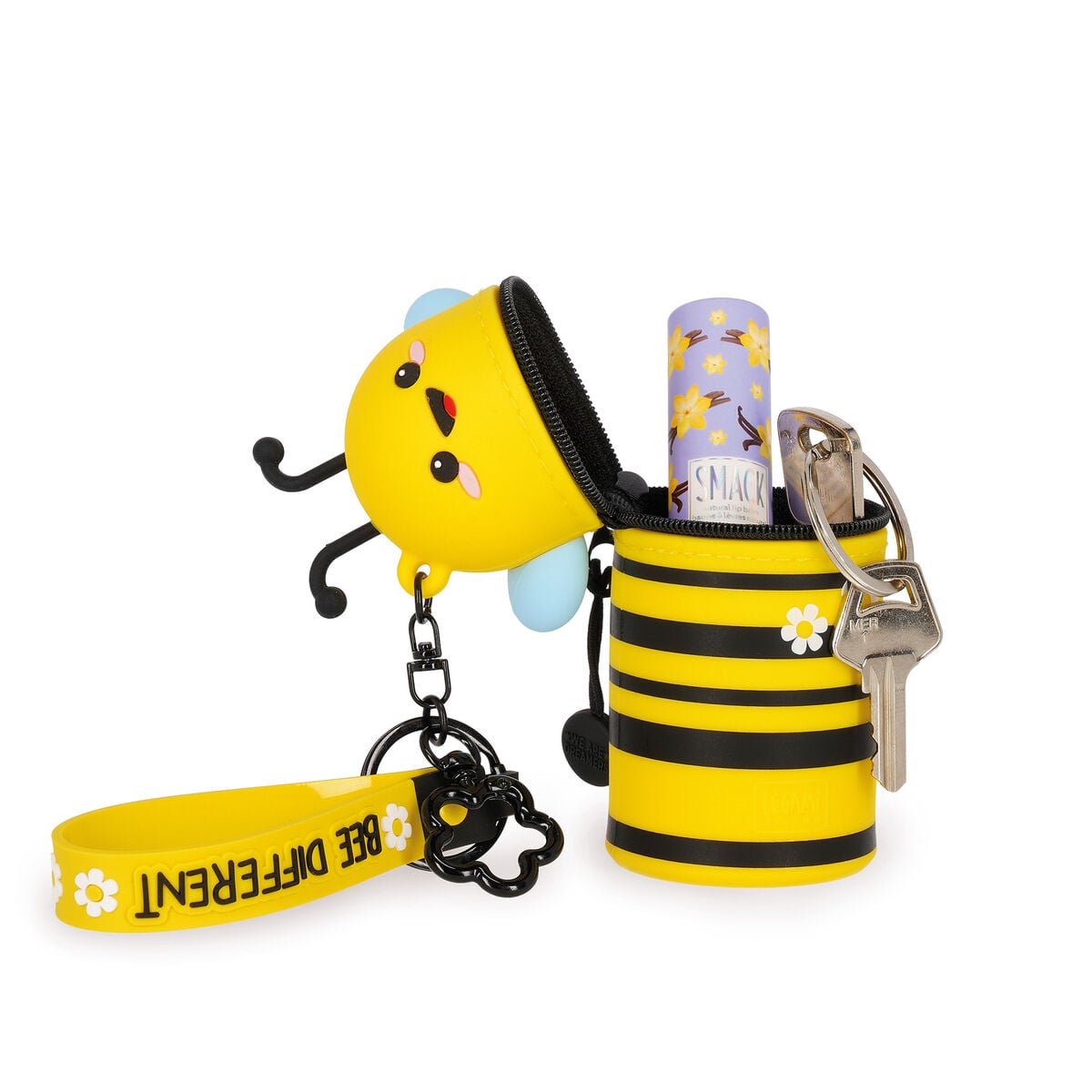 Münztasche mit Schlüsselanhänger Bee - Mini Kawaii