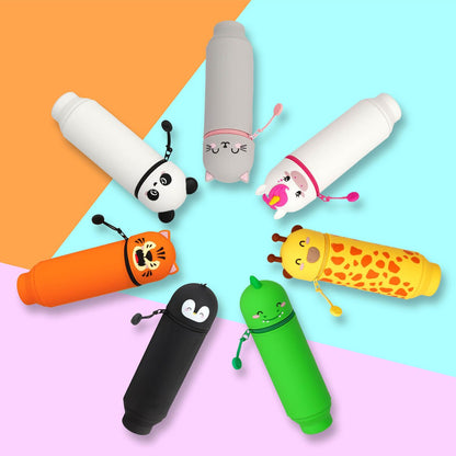 Unicorn "Believe in Magic" 2-in-1 Silicone Pencil Case