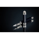 Maybach Füller mit 100 Diamanten, 18Kt, Blue