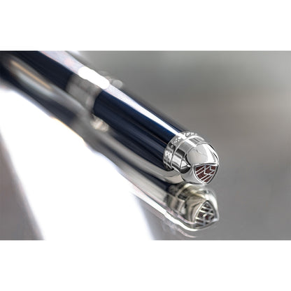 Maybach Fountain Pen The Peak I Lustrous - Platinum, 18K, Nautical Blue Lacquer