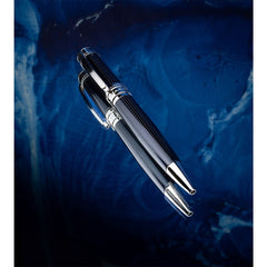 Maybach Kugelschreiber The Peak I Lustrous - Platinum, Nautical Blue Lacquer
