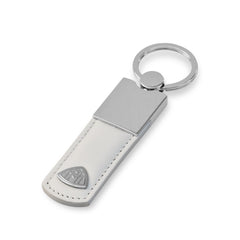 Maybach Schlüsselanhänger The Key Moment I Echtes Automobilleder, Porcellain-White