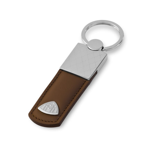 Maybach Schlüsselanhänger The Key Moment I Echtes Automobilleder, Saddle brown