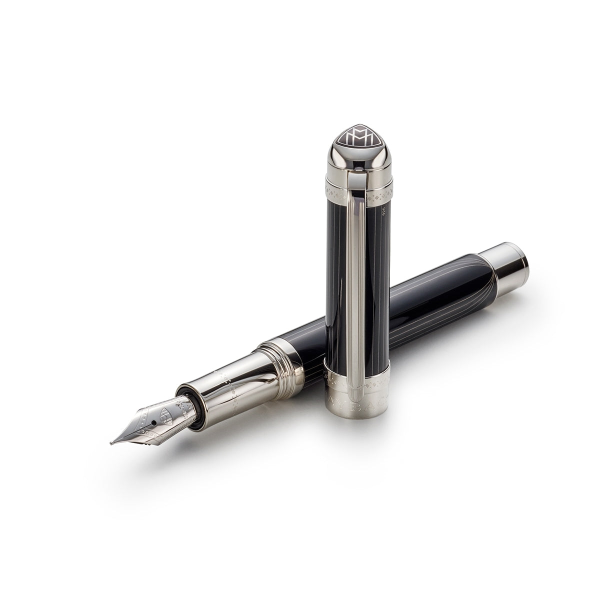 Maybach Füller The Peak I Lustrous - Platinum, 18Kt, Midnight Black