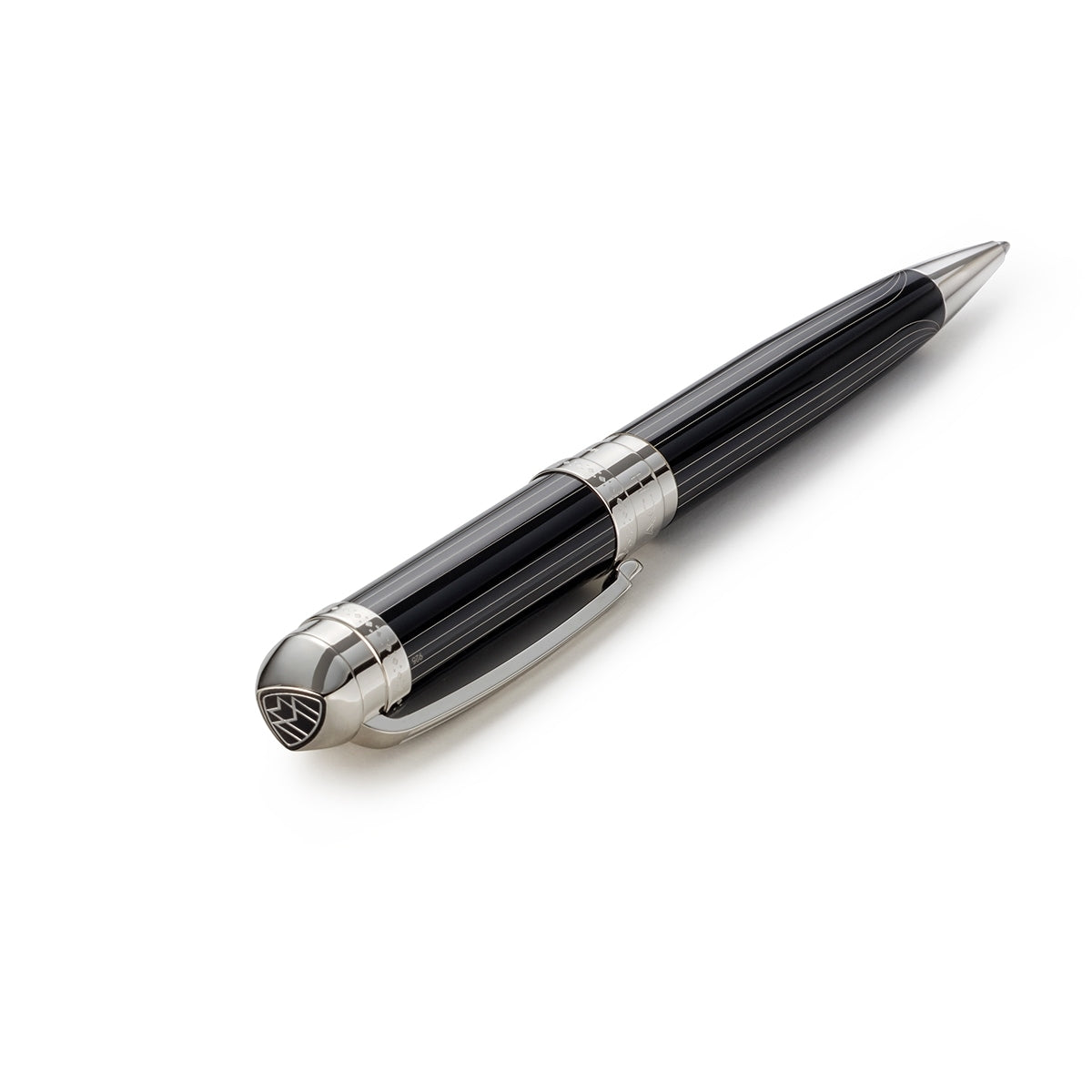 Maybach Ballpoint Pen The Peak I Lustrous - Platinum, Midnight Black