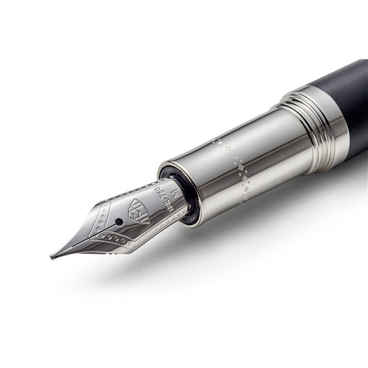 Maybach Fountain Pen The Peak I Volcanic Black - Platinum, 18kt, Volcanic Black