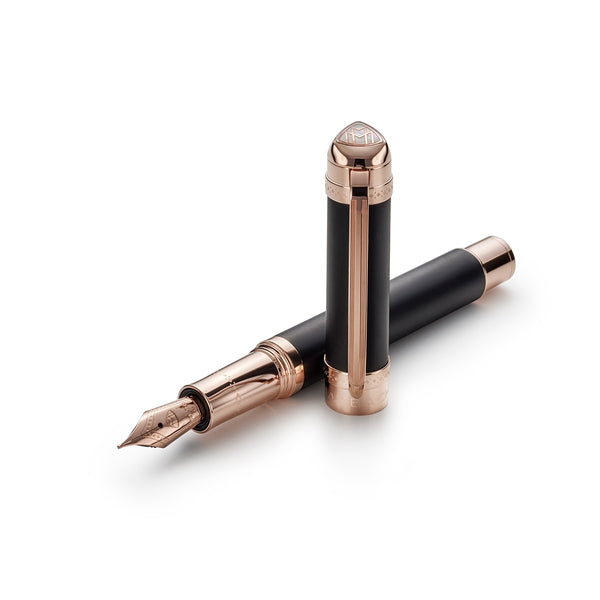 Maybach Füller The Peak I Volcanic Black - Rosegold, 18Kt, Volcanic Black