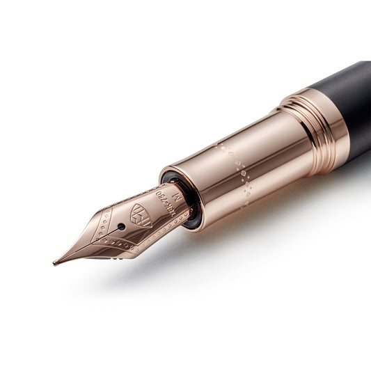 Maybach Fountain Pen The Peak I Volcanic Black - Rose Gold, 18kt, Volcanic Black