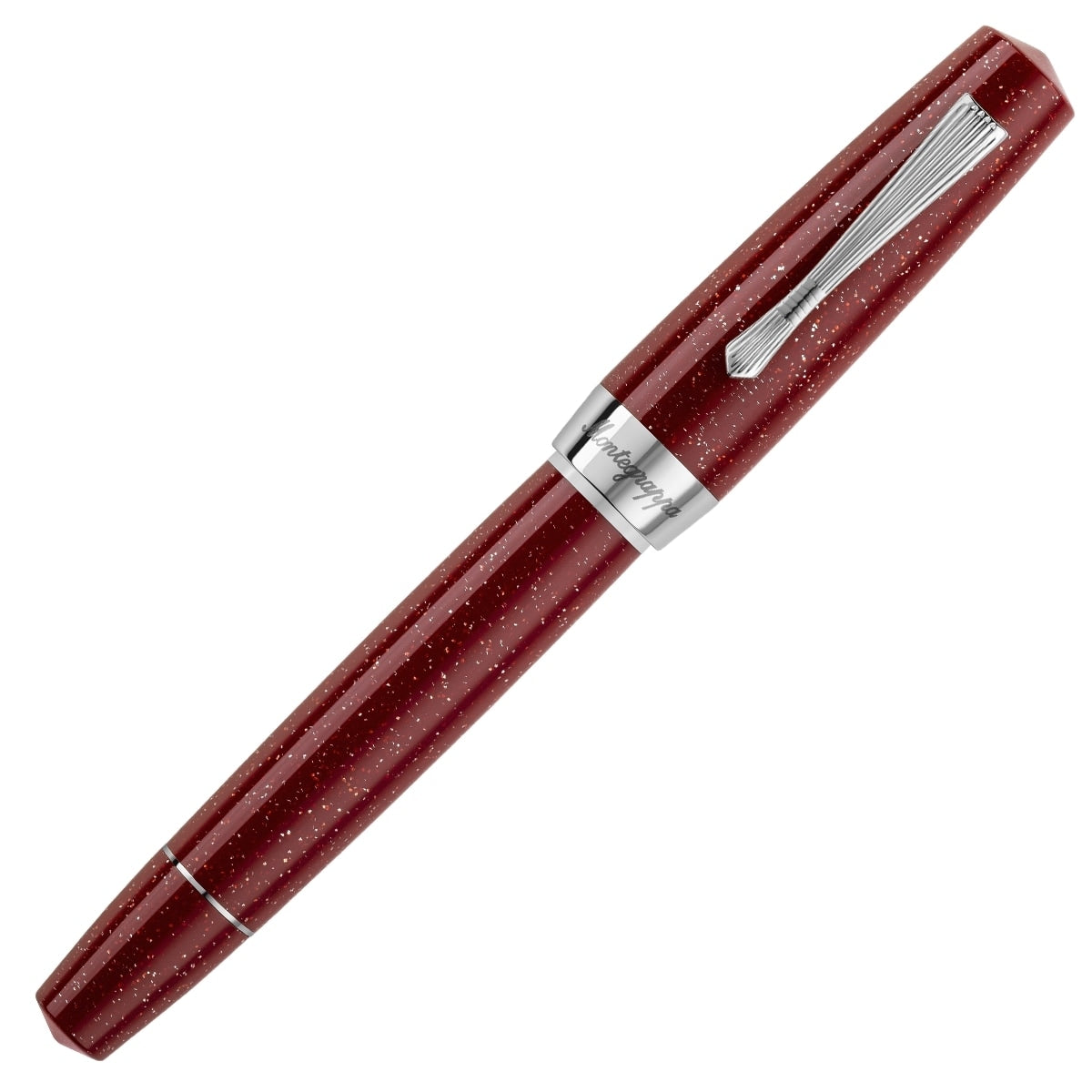 Montegrappa Fountain Pen Elmo 02 Plus, Silver, Spice
