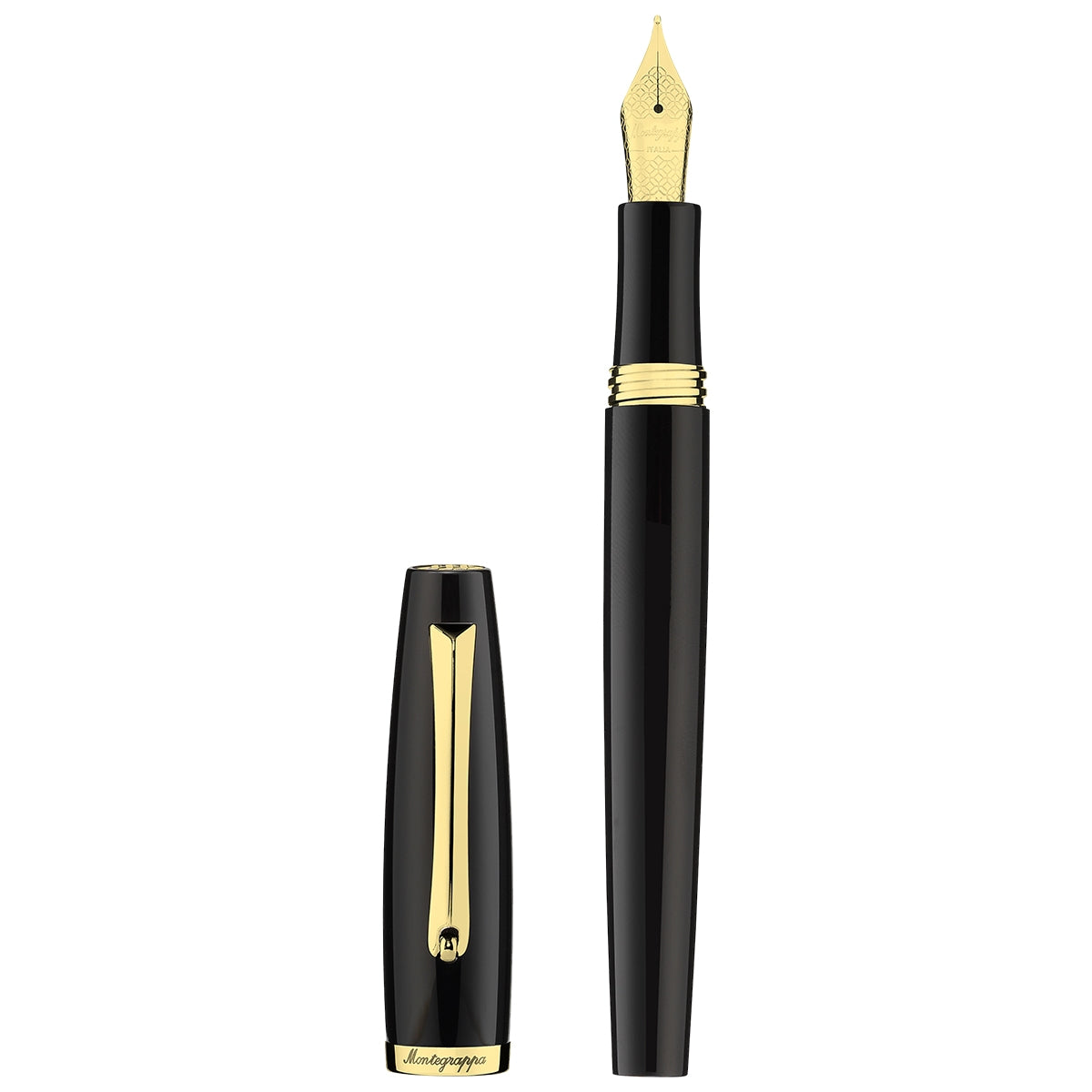 Montegrappa Fountain Pen Manager Yellow Gold, Black