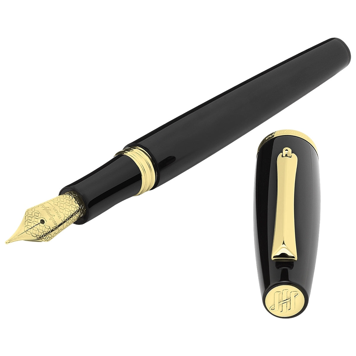 Montegrappa Fountain Pen Manager Yellow Gold, Black