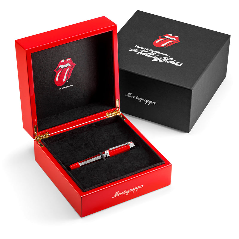 Montegrappa, Tintenroller, Rolling Stones Legacy 1962, Scarlet - Verpackung, offen