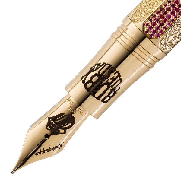 Montegrappa, Füller, Rolling Stones Legacy Sixty, 18Kt, Ruby Tuesday - Feder