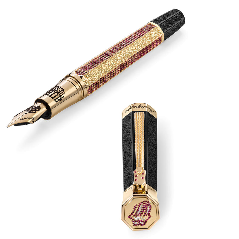 Montegrappa, Füller, Rolling Stones Legacy Sixty, 18Kt, Ruby Tuesday - Styleshot, 1