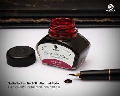 Octopus Fluids Fountain Pen Ink Classic Burgundy