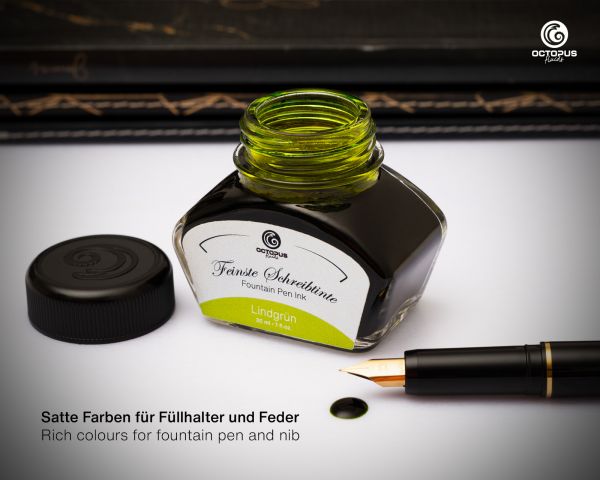 Octopus Fluids Fountain Pen Ink Classic Writing Inks Lime Green