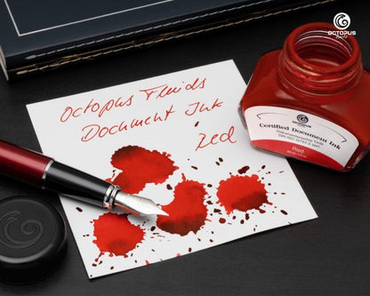 Octopus Fluids Dokumentenechte Füllhaltertinte Document Ink Rot Ltd. Edt. 30 ml