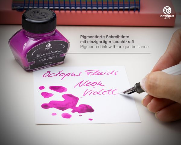 Octopus Fluids Textmarkertinte Neon Violett mit Konverter