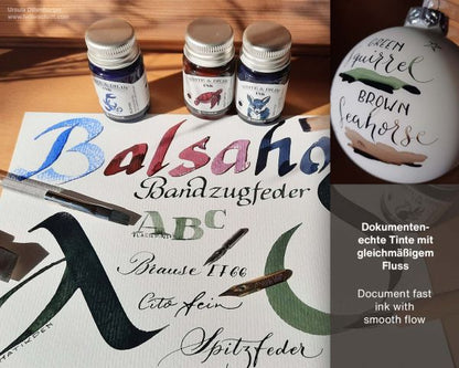 Octopus Fluids Pigmentierte, wasserfeste Schreib- und Zeichentinten im Set Write & Draw 38 Farben