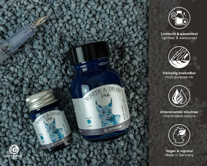 Octopus Write & Draw Ink Blue Lynx Schreib- und Zeichentusche