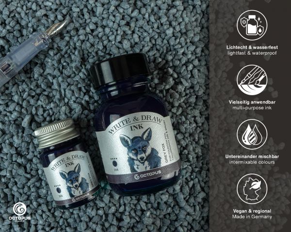 Octopus Write & Draw Ink 356 Grey Fox Grey