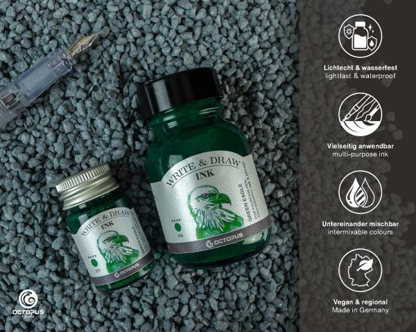 Octopus Fluids Write & Draw Green Eagle Ink