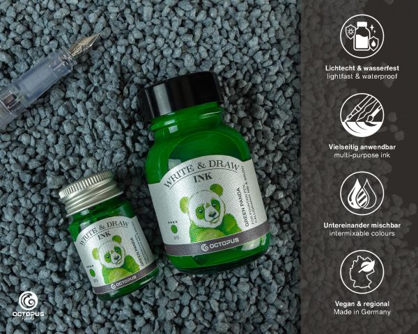 Octopus Writing and Drawing Ink Octopus Write & Draw Ink 373 Green Panda
