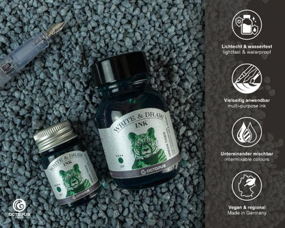 Octopus Pigmented Writing and Drawing Ink Write & Draw Ink Green Tiger