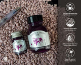 Octopus Fluids Schreib- und Zeichentusche Write & Draw Violet Bee 401, pigmentierte, wasserfeste Kreativtinte, 50 ml Glasflasche