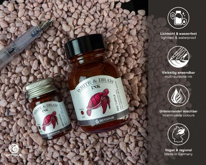Octopus Fluids GmbH & Co. KG Schreib- und Zeichentusche Write & Draw Red Turtle Rot