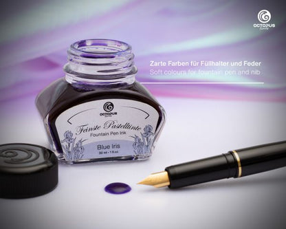 Octopus Fluids Fountain Pen Ink Pastel Blue Iris Violet 30 ml incl. Converter