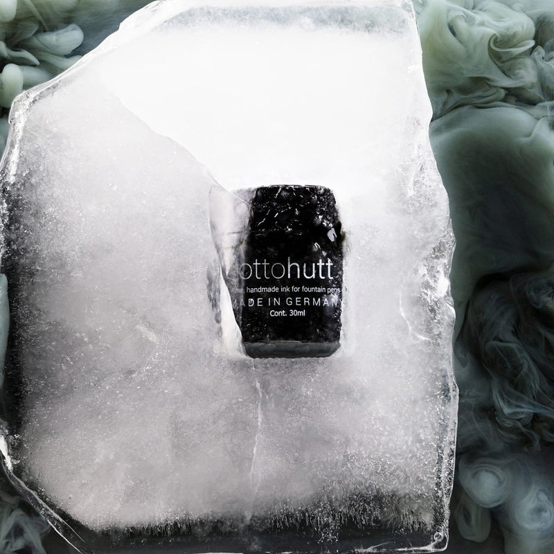 Otto Hutt Tintenglas, Tinte mit Geruch, Snowfall (grün)