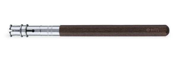e+m Holzprodukte GmbH Pencil Extender PEANPOLE nickel-plated, walnut brown