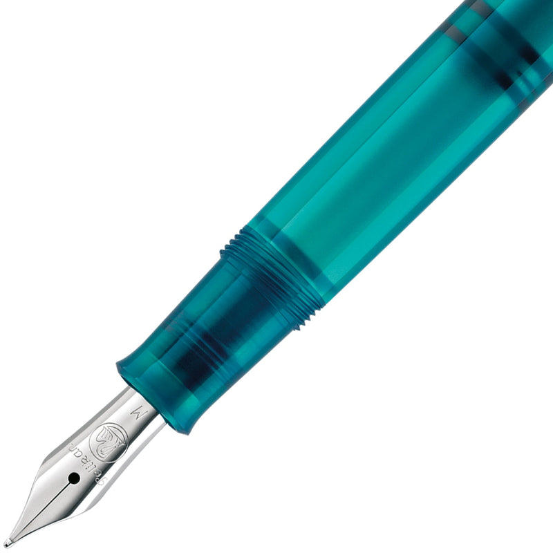 Pelikan Füller + Tintenglas, Classic M205, inkl. Edelsteintinte blau