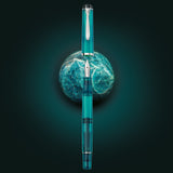 Pelikan Füller + Tintenglas, Classic M205, inkl. Edelsteintinte blau