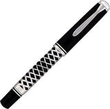 Pelikan Füller Souverän M805, silber, Metal Sleeve, 18 Kt. Goldfeder, schwarz