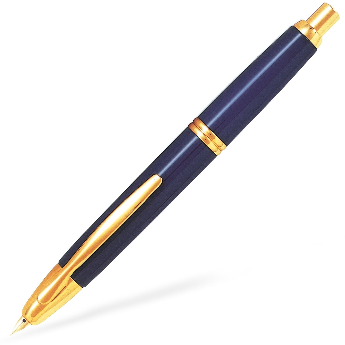 Pilot Capless Fountain Pen, 18kt Gold Nib, Blue