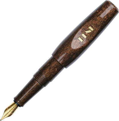 Stylo plume BENU Pixie or, brun café