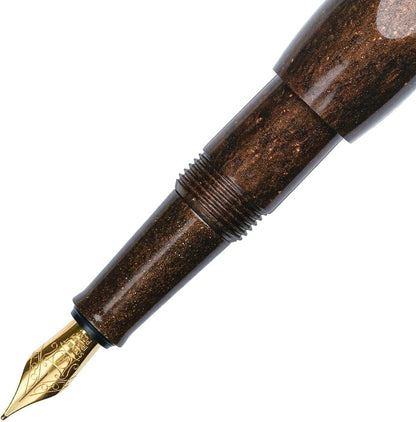 Stylo plume BENU Pixie or, brun café