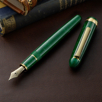 Platinum, Füller, #3776 Century Celluloid, 14Kt, Jade
