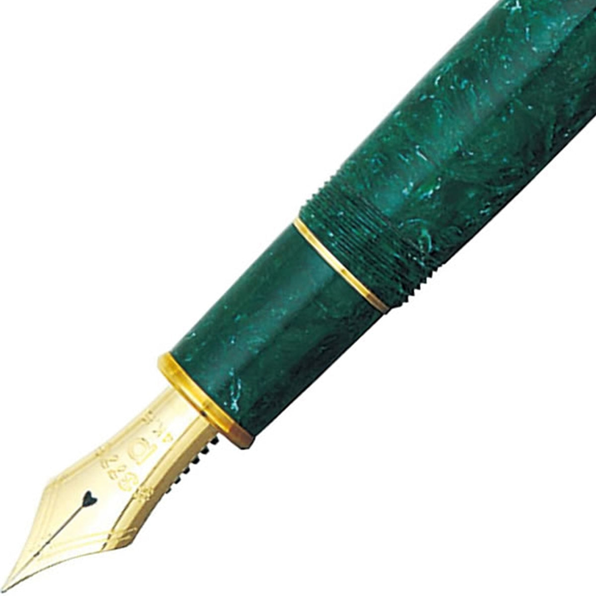 Platinum, Füller, #3776 Century Celluloid, 14Kt, Jade